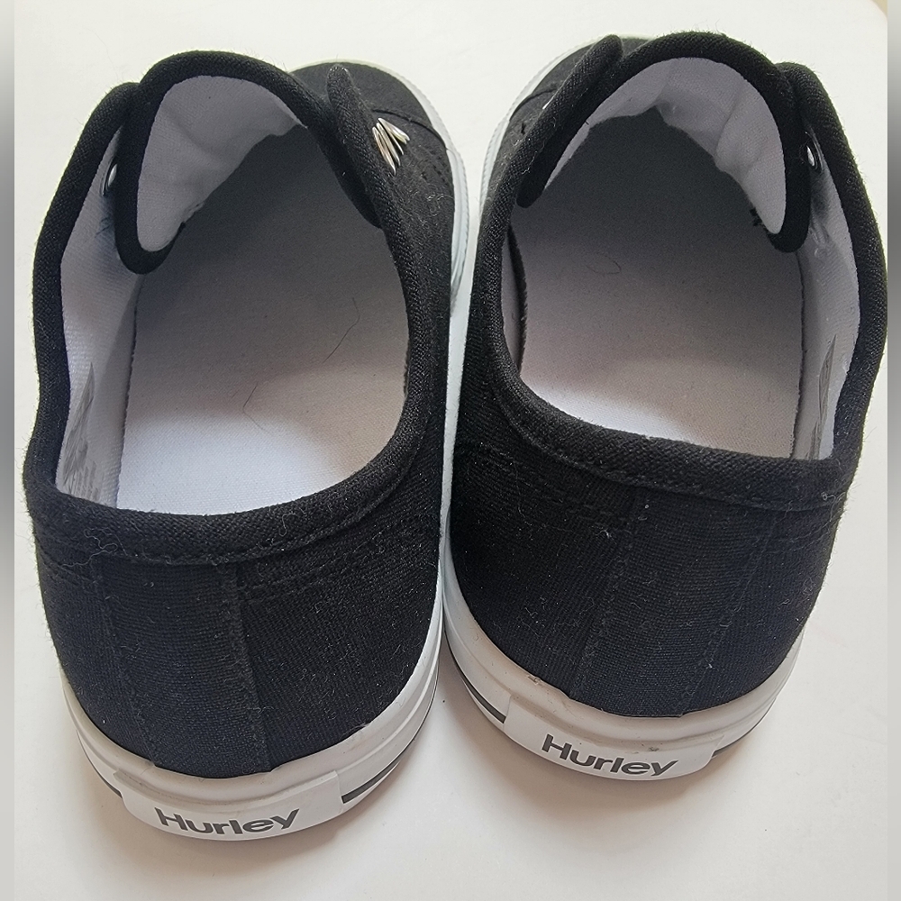Hurley Womens Chloe No Lace Slip On Black Sneakers Size 8.5 NWOT - Picture 4 of 6